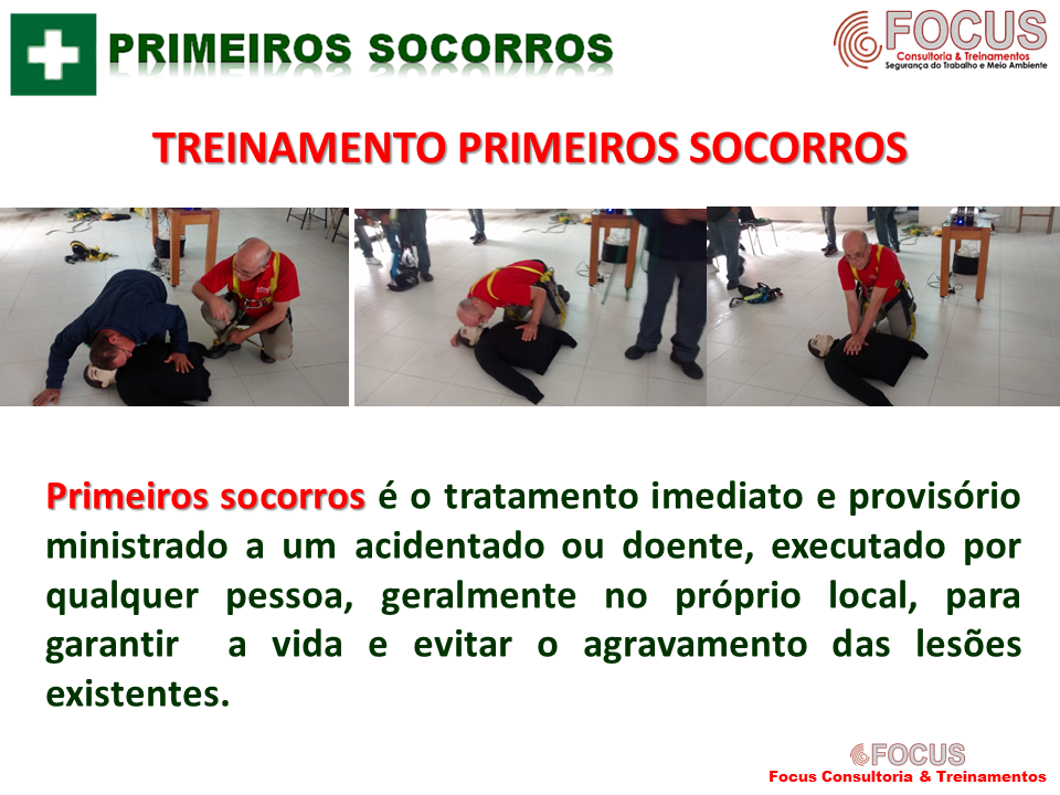 Curso Noções de Primeiros Socorros online