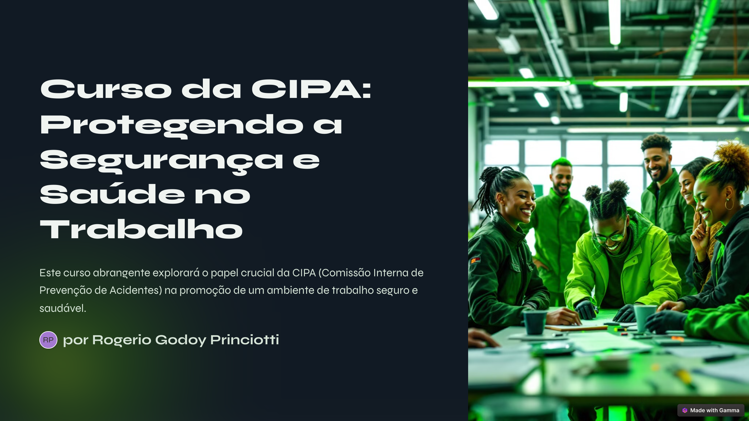 Curso da CIPA - Comissão Interna de Prevenção de Acidentes e Assédio